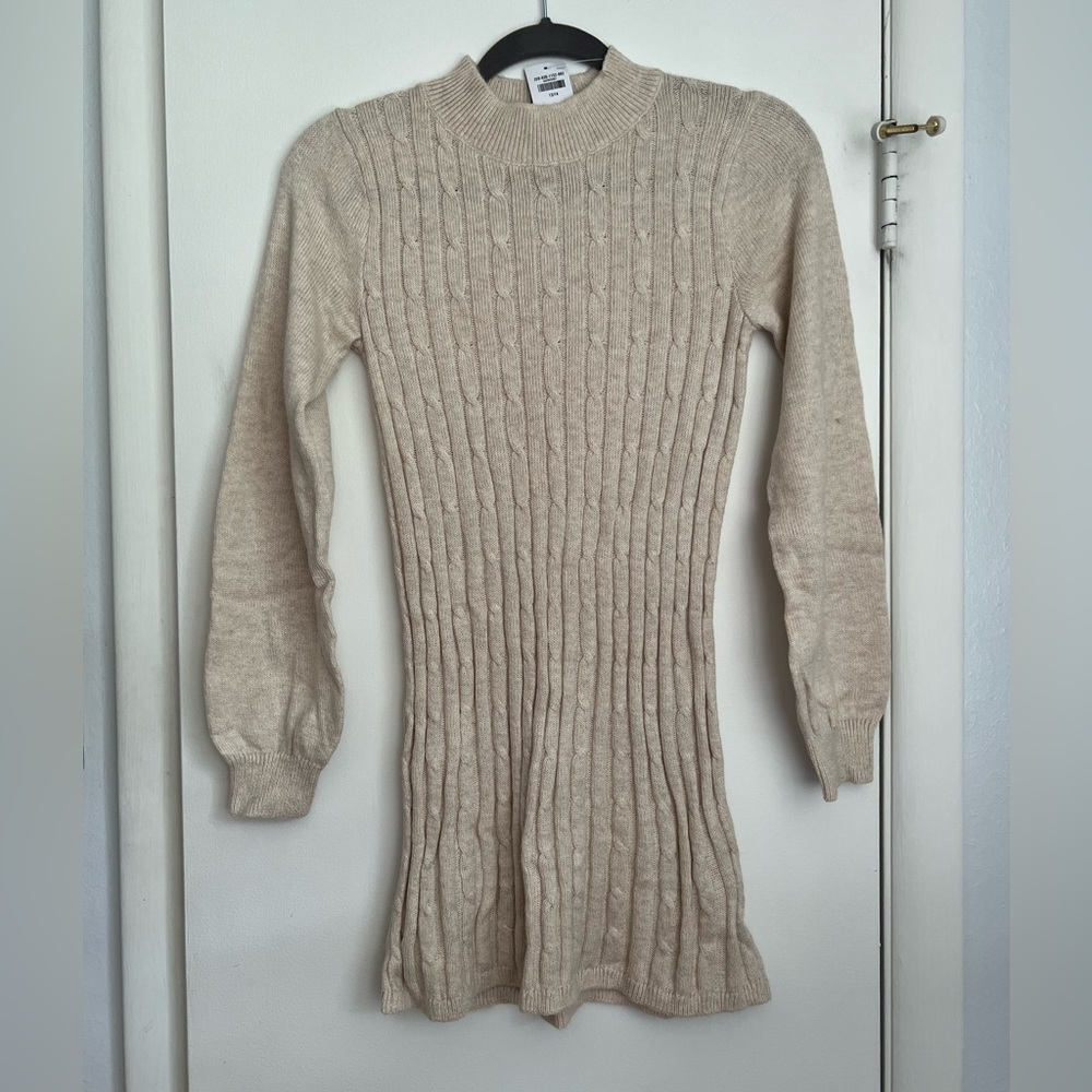 abercrombie kids - girls cable mockneck sweater dress